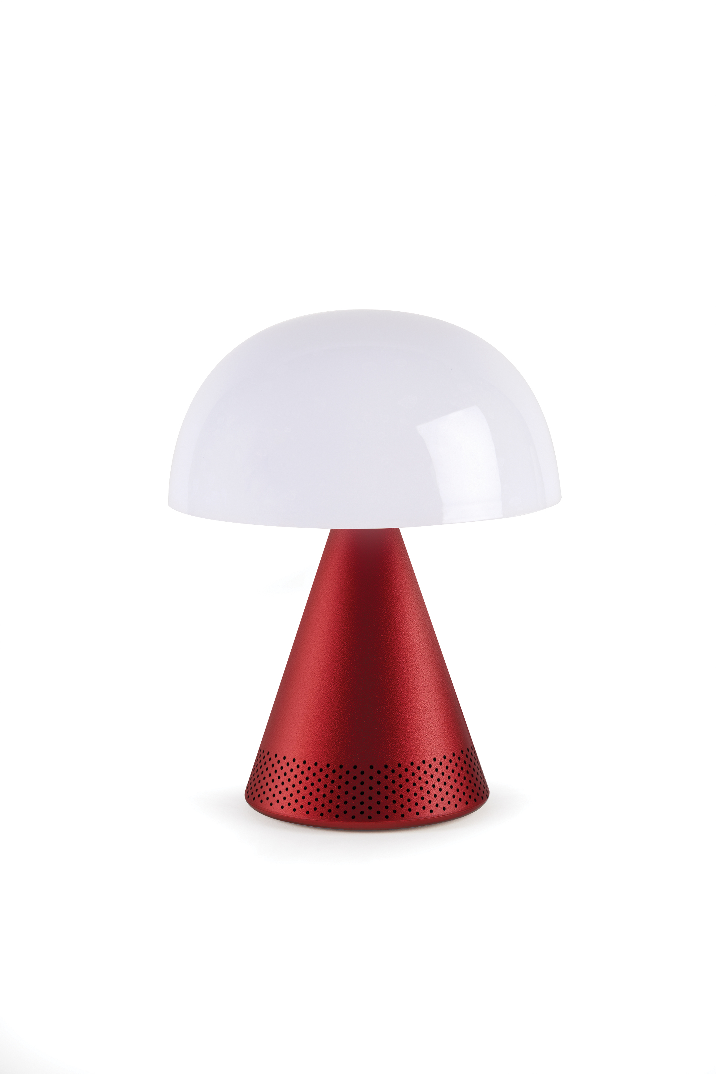 Lexon Mina L Tafellamp LED Audio + Bluetooth Speaker & Dimmer - Rood