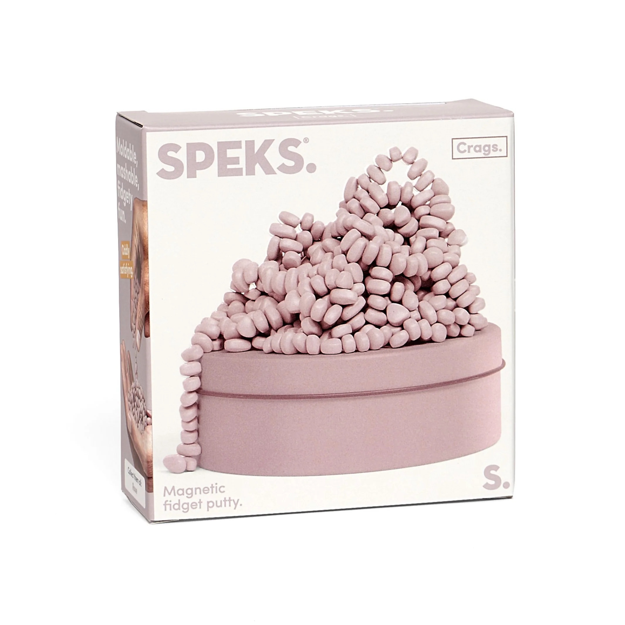Speks Crags Magnetic Fidget Putty Neutral Rose - 9.5x9.5x3.8 cm - Roze