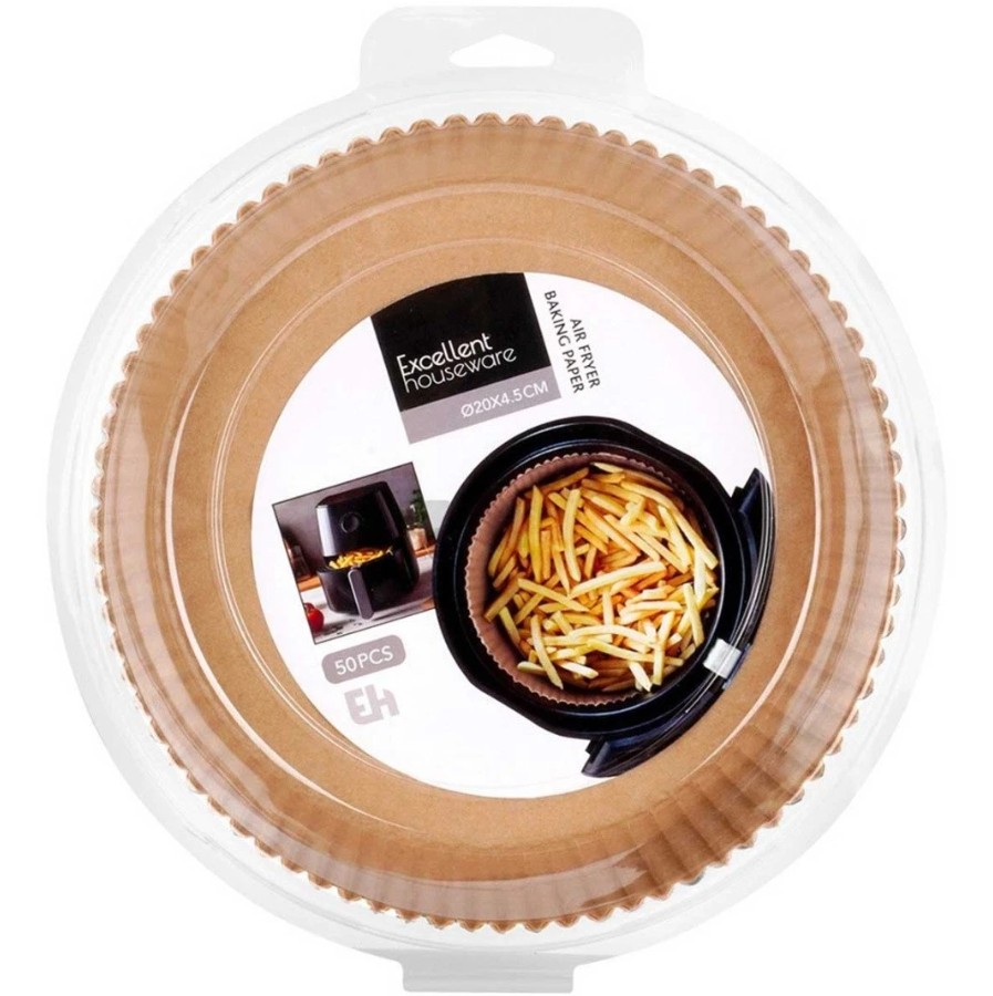 Airfryer Bakpapier Rond 20x45 cm - 50 stuks