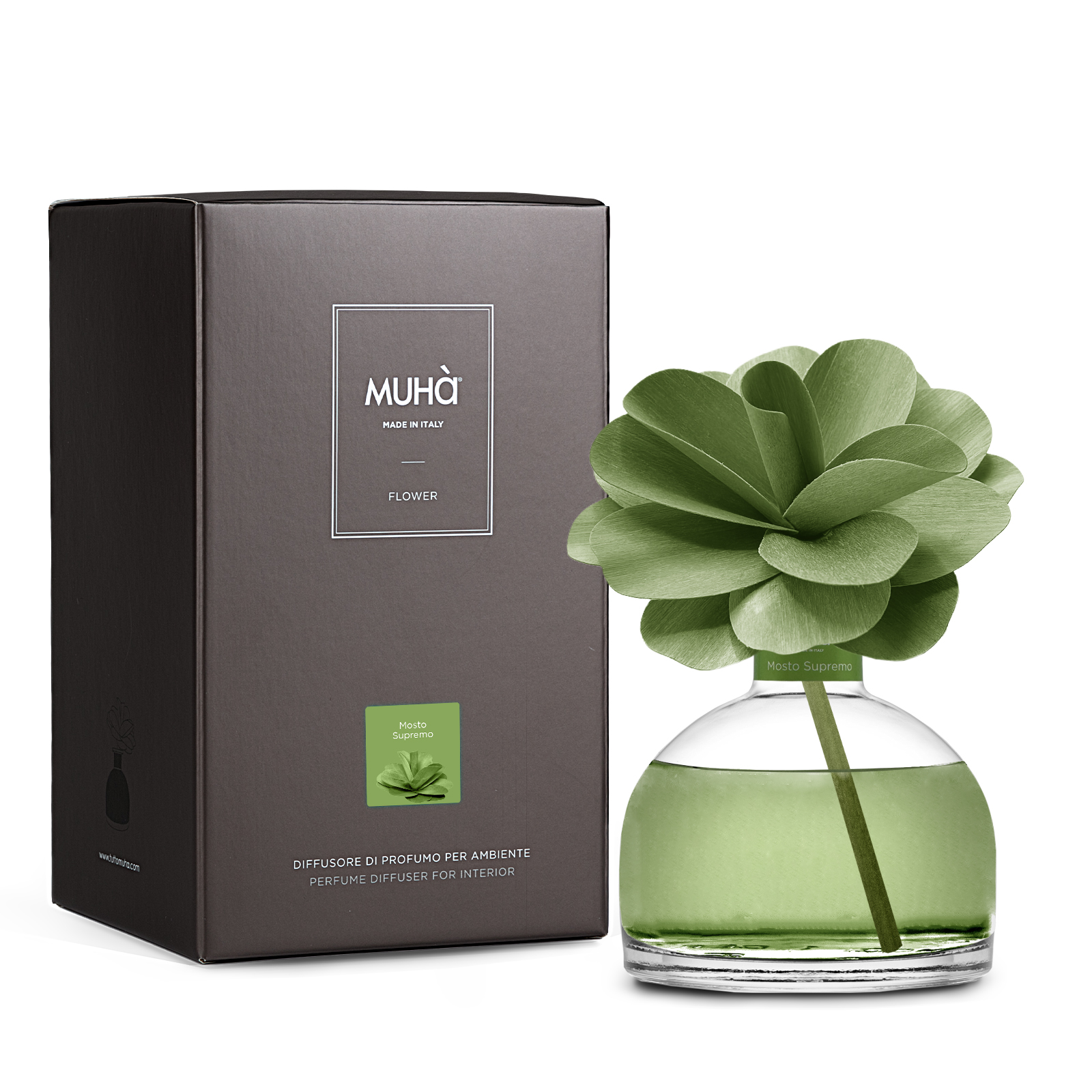 Muhà Geurdiffuser Flower Green 200ml - Supreme Most