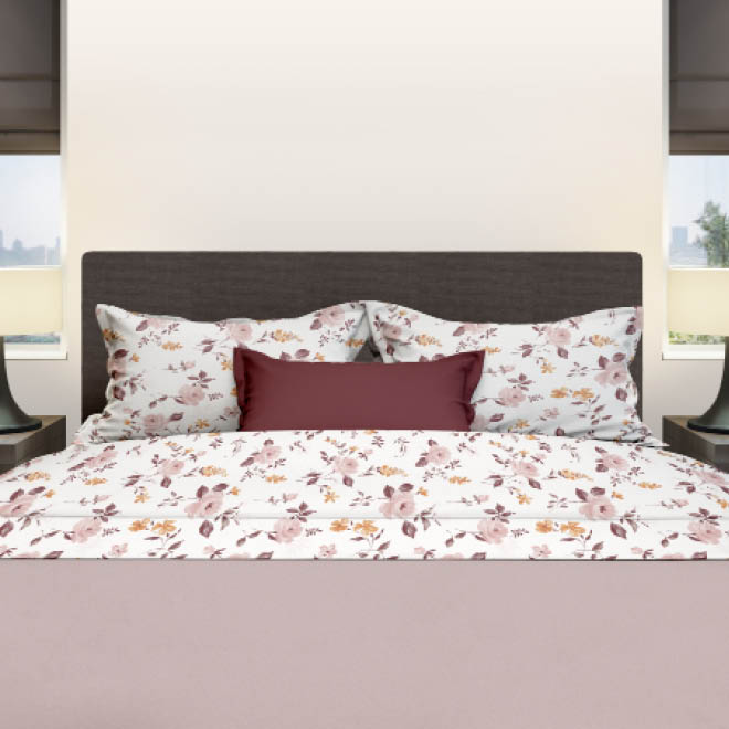 Romanette Lakenset Silke 180x290 cm Katoen Roze