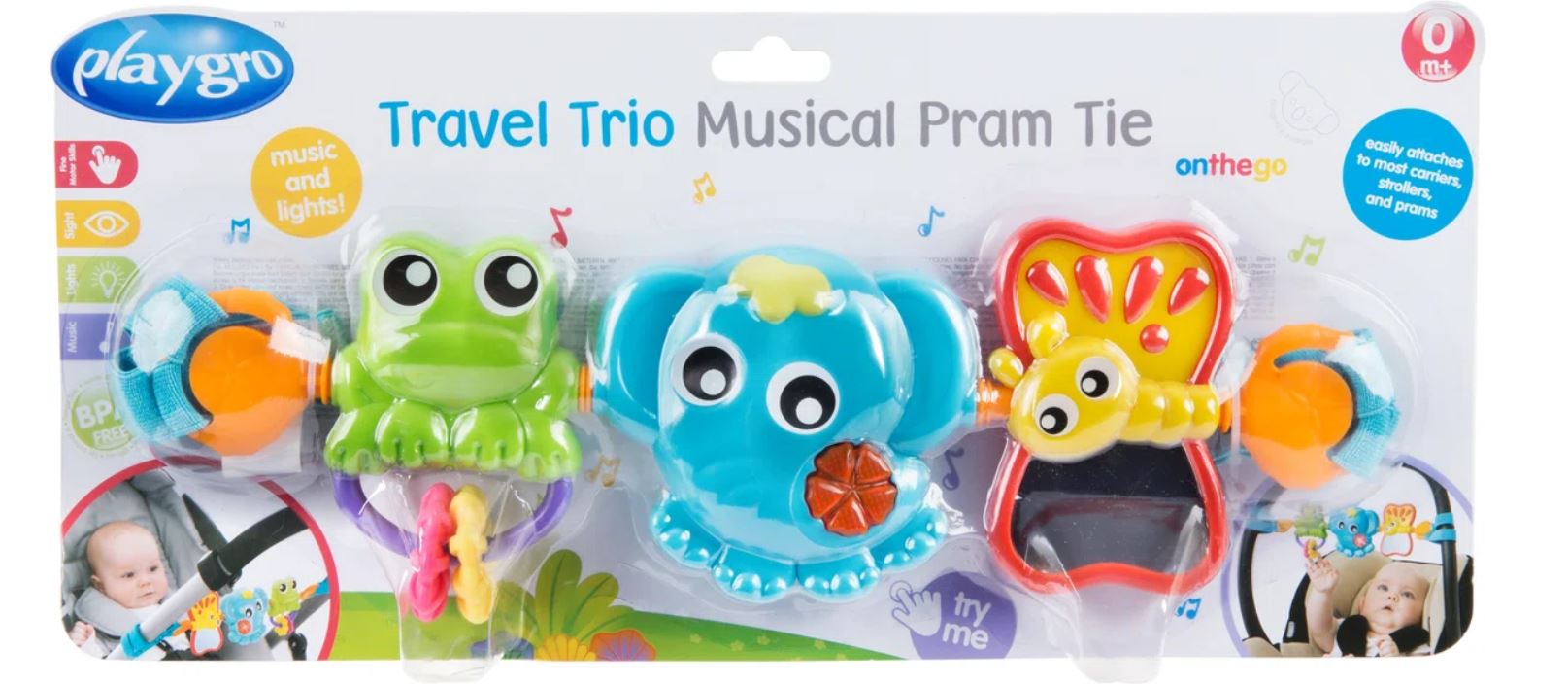 Playgro Wagenspanner met activiteiten en muziek