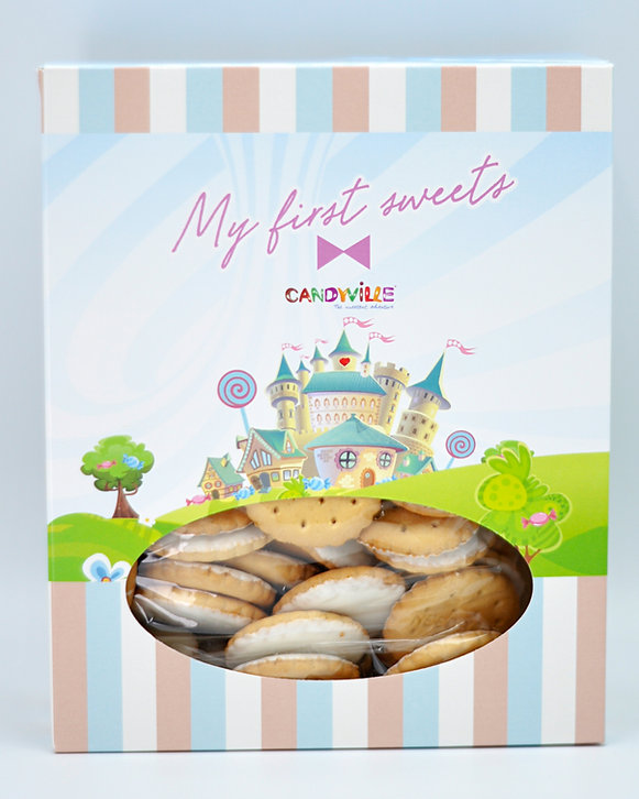 Candyville Biscuits Wit glace 500 g