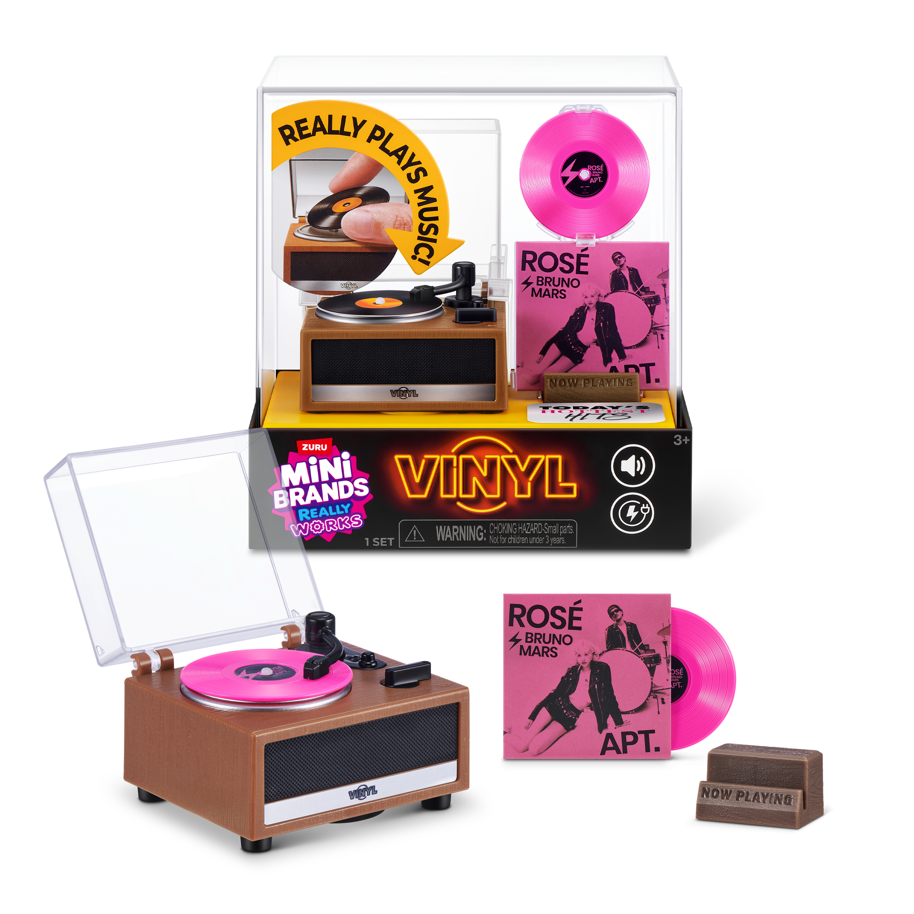 Minis Brands Vinyl Serie 1, Mini platenspeler werkt echt