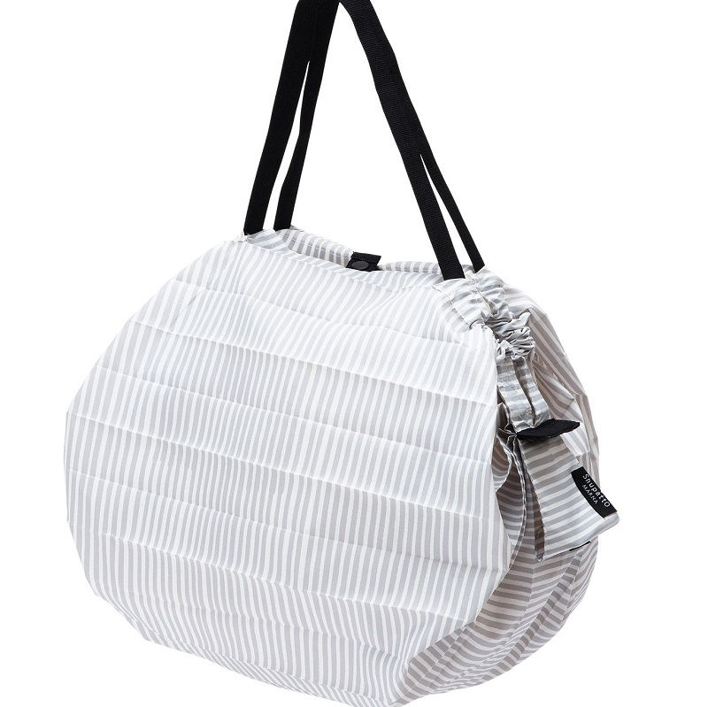 Shupatto One-Pull Shopper Basic  M 15l Sen (Stripe) 30x35 cm - Opvouwbaar
