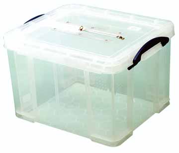 Really Useful Boxes Opbergbox 35l - Transparant - 48x39x31 cm