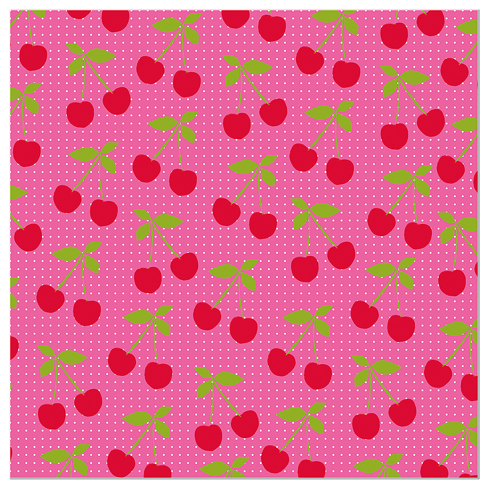 Artebene Servetten 33x33 cm Cherries Pink - 20 stuks
