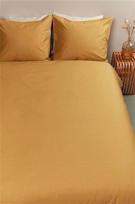 Ambiante Kussensloop Uni 60x70 cm Katoen Oker 2 stuks