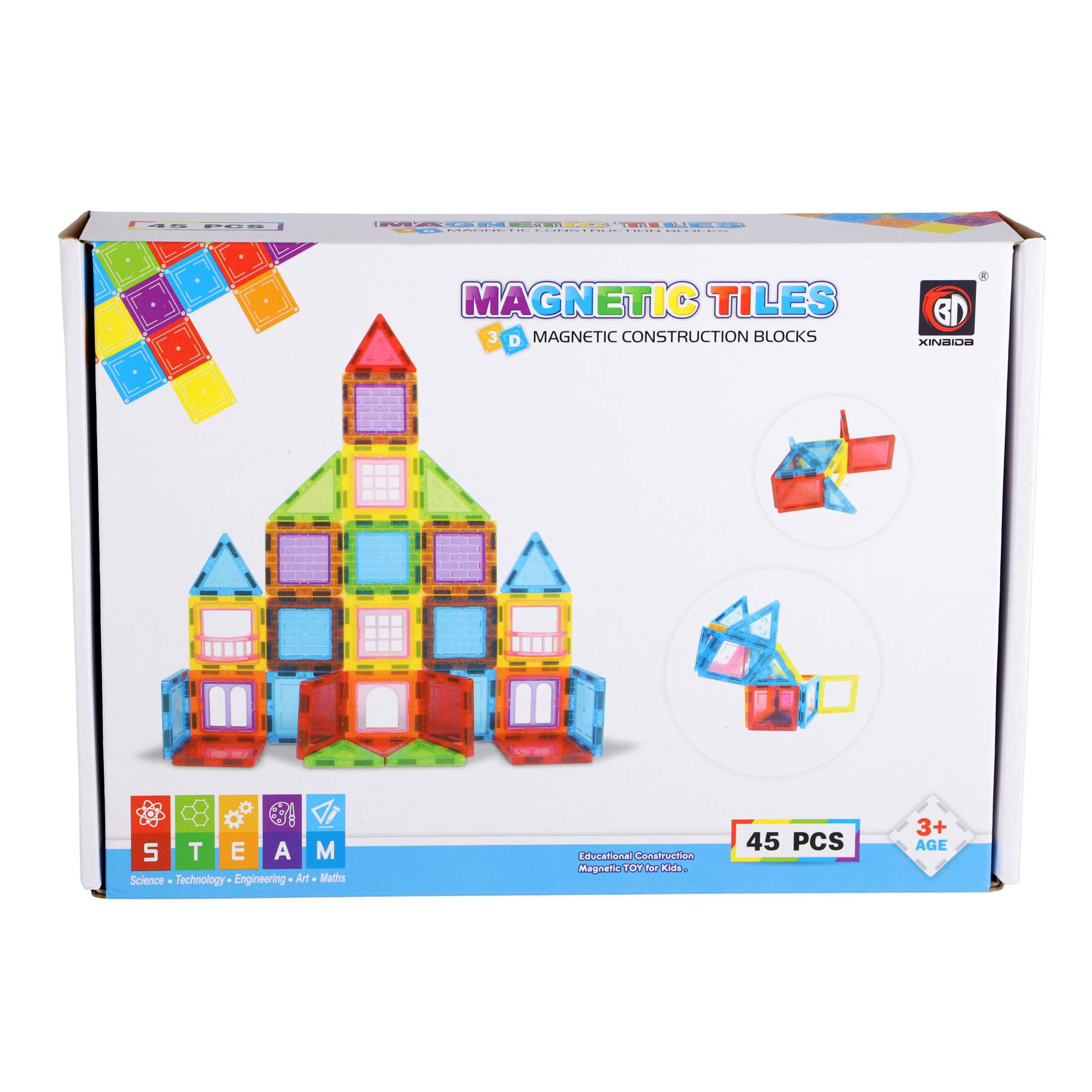 Magnetic Tiles, Magnetische Tegels 45 delig