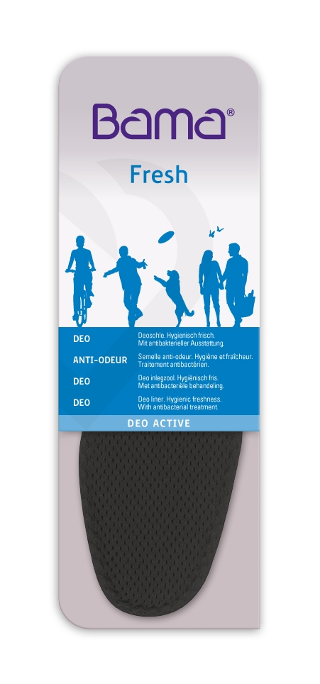 Bama Inlegzool Fresh Deo Active Maat 44 - Zwart