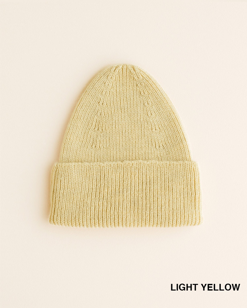 Hvid Muts Beanie Fonzie Kids Light Yellow