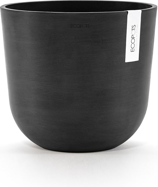 Ecopots Bloempot Oslo 25 cm Donkergrijs