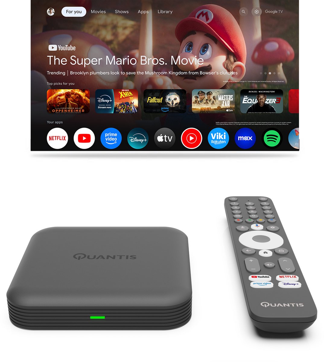 Quantis QE700 Streaming Box 32GB Google TV