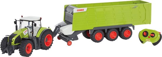 Claas Axion 870 1:16 RC tractor met aanhanger Cargos 9600,