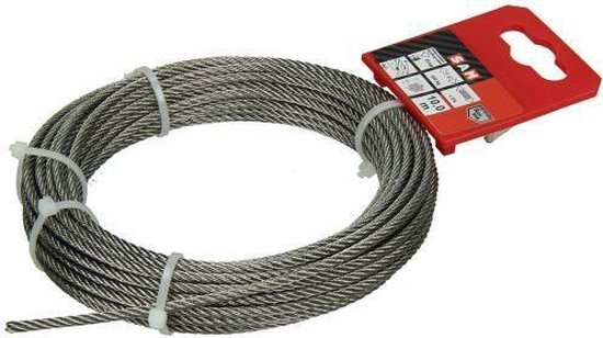 Mack Staalkabel Inox 7x7 3 mm -10 m