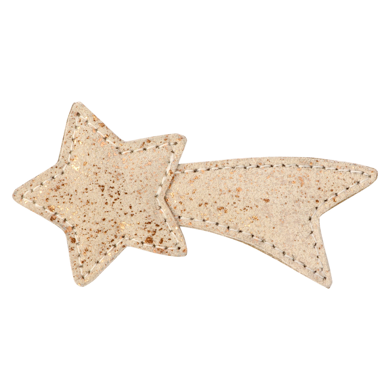 Donsje Haarspeld Wonda Shooting Star Cream Metallic Suede