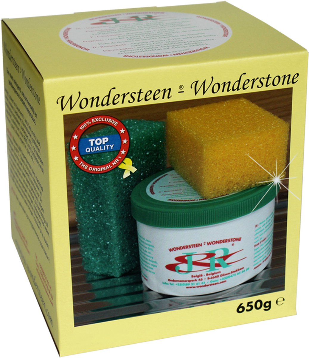 Wondersteen 650 gram + 2 Spons klein