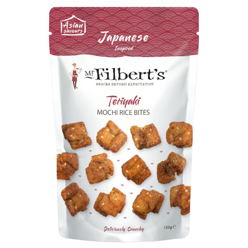 Mr. Filberts Gefrituurde Rijstcrackers met Teriyaki Smaak 150g