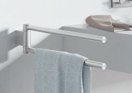 ZACK Atore Handdoekhouder 2-armig 46cm RVS Mat