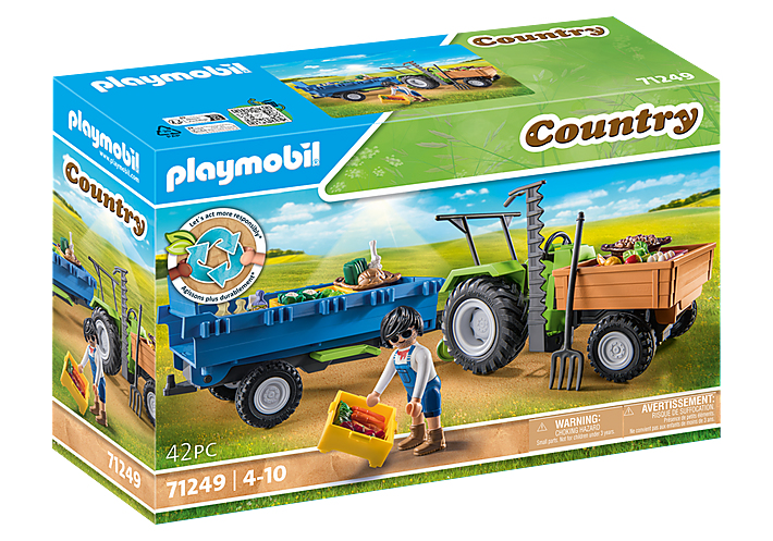 Playmobil Country 71249 Trekker met aanhanger
