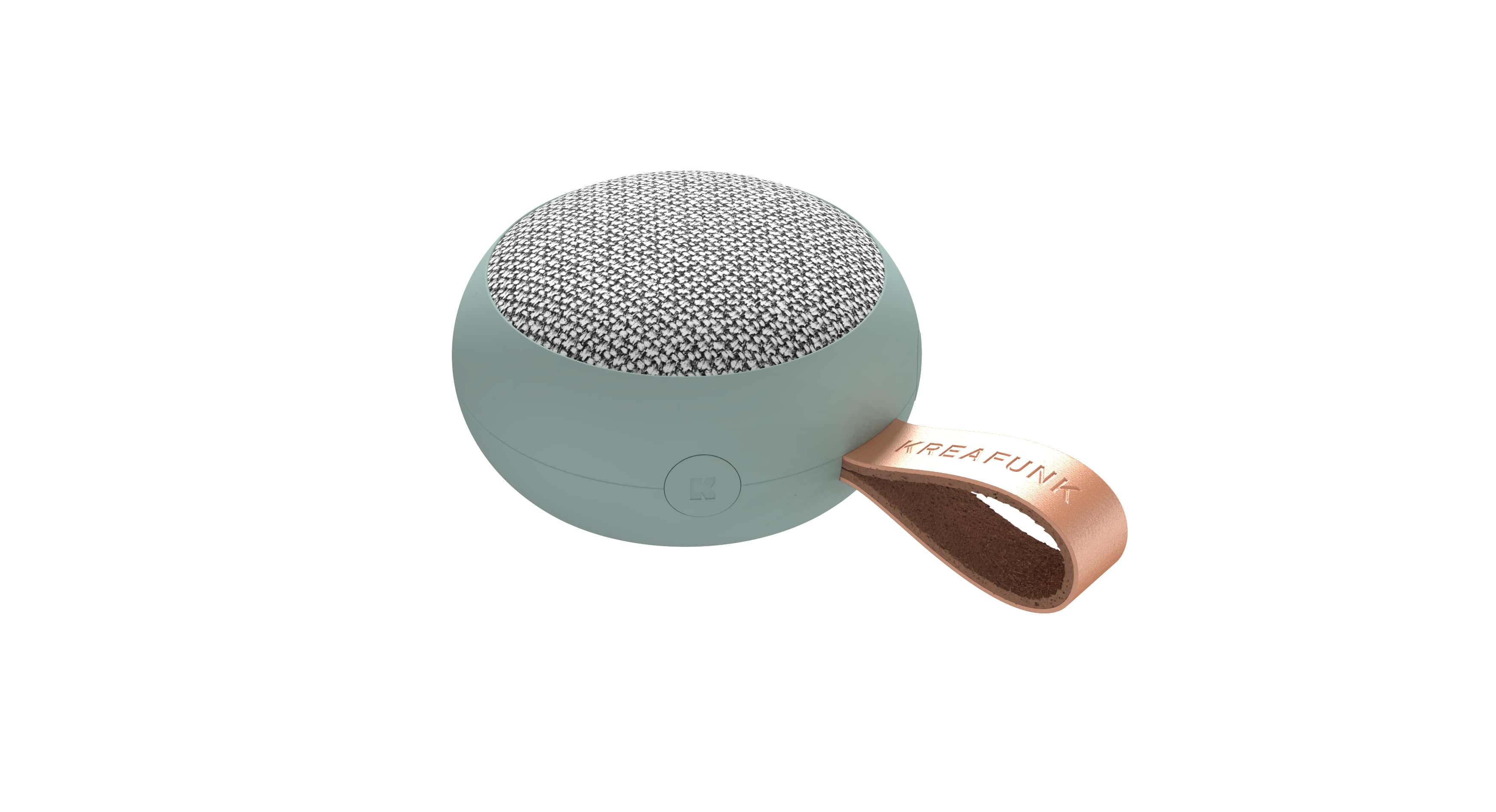 Kreafunk Bluetooth Speaker aGo II Fabric 6W - Dusty Green - 8x3.6 cm
