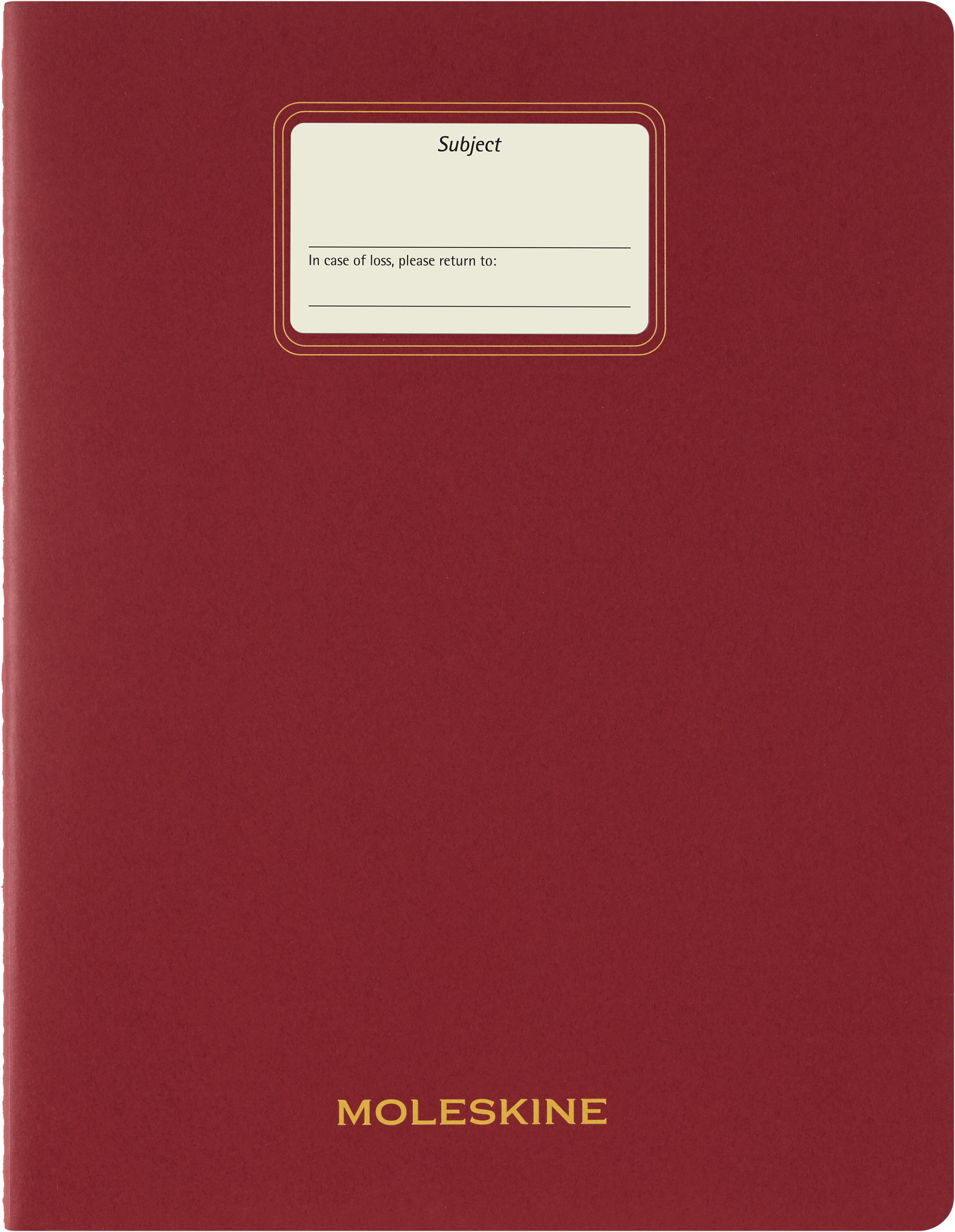 Moleskine Notebook XXL Student Cahier Blanco Rood 21.6x27.9 cm