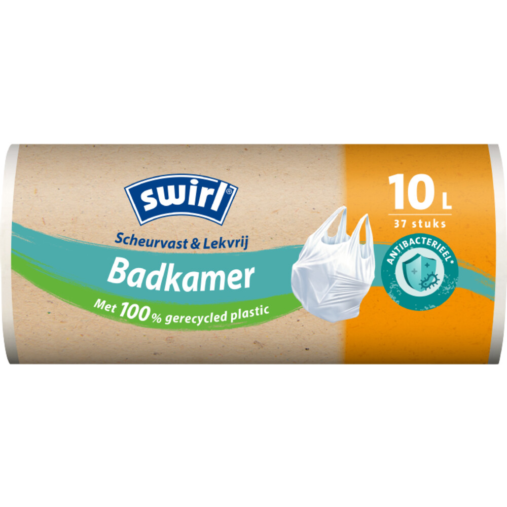 Swirl Pedaalemmerzakken met Handvat 10 l - 37 stuks - Scheurvast Lekvrij