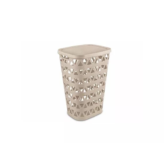 Curver Linnenmand/Wasbox Oceana Wit 55l met Deksel  - 42.6x34.5x60 cm