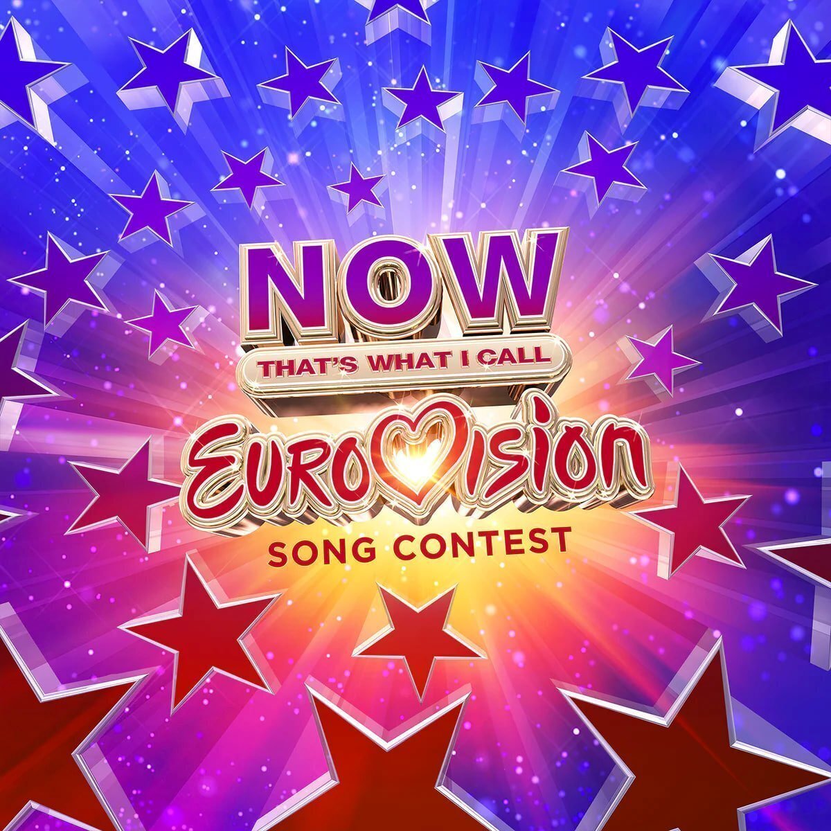 Now That's What I Call Eurovision Song Contest 2LP Red/Blue Translucent Vinyl