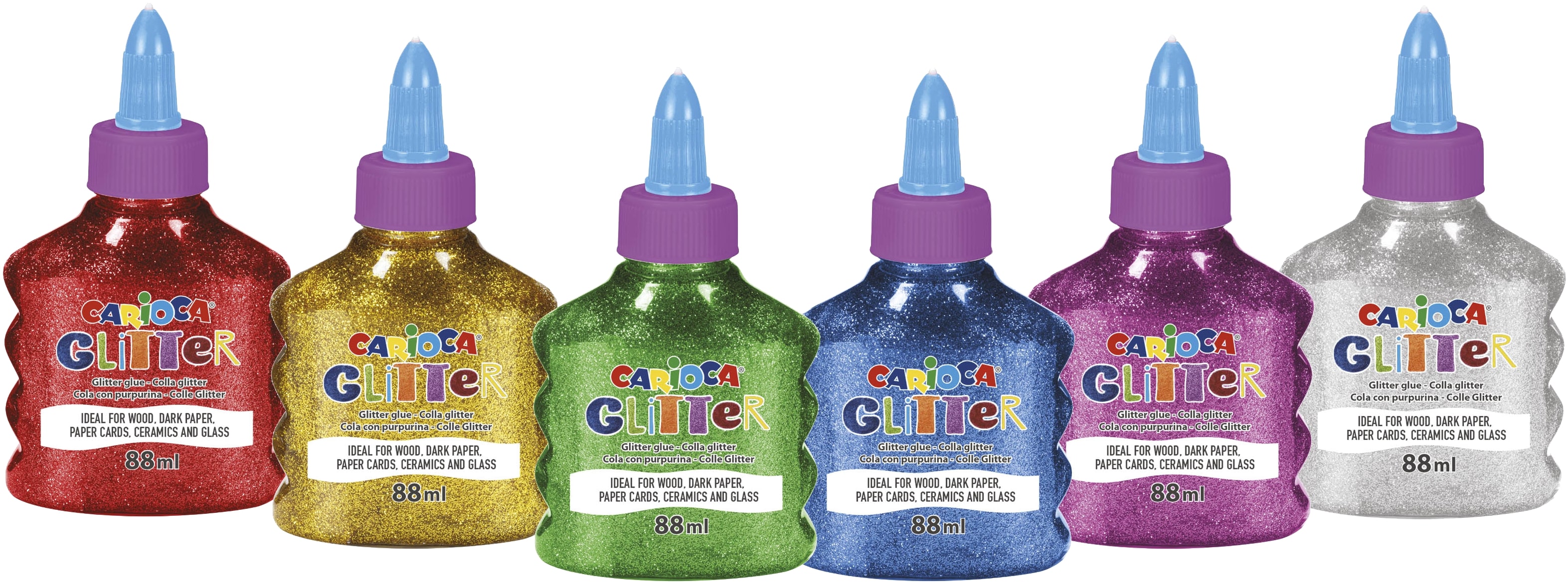 Carioca Glitter Lijm 88 ml Spark - assorti - Prijs per Stuk