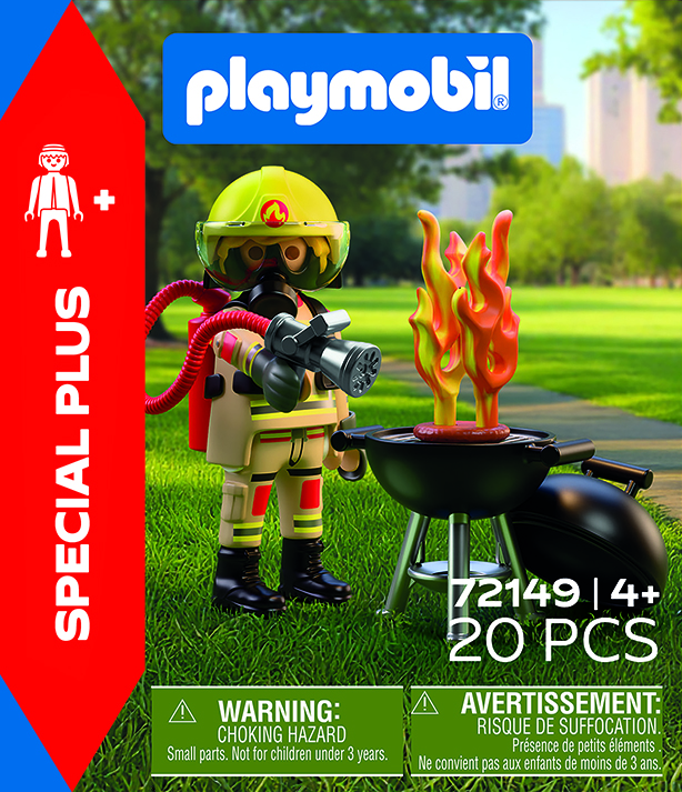 Playmobil Special Plus 72149 Brandweerman met brandhaard