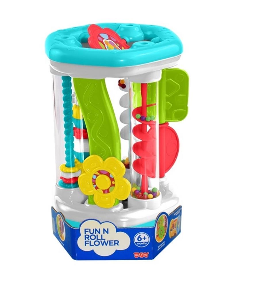 Activity Fun N Roll Flower, Roller met Bloemen en speeltjes, 20 cm