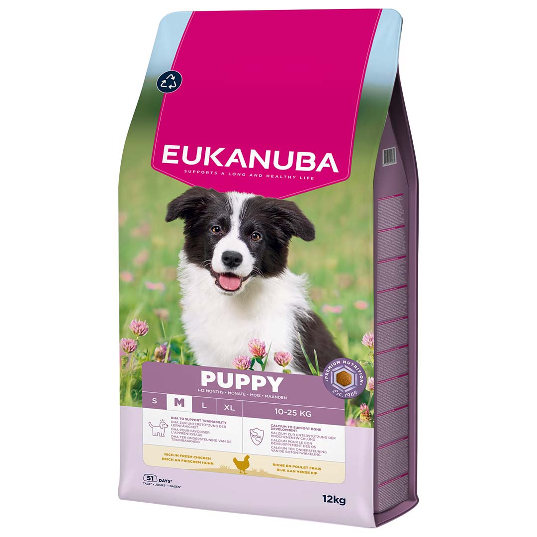 Eukanuba Hondenvoer Puppy Medium Kip 12 kg