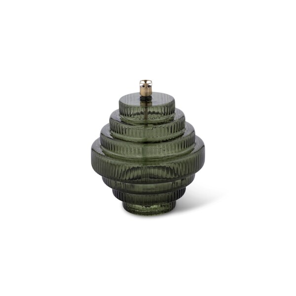 Peri Living Olielamp Twin Green Brass M - 15x17.5 cm - Glas