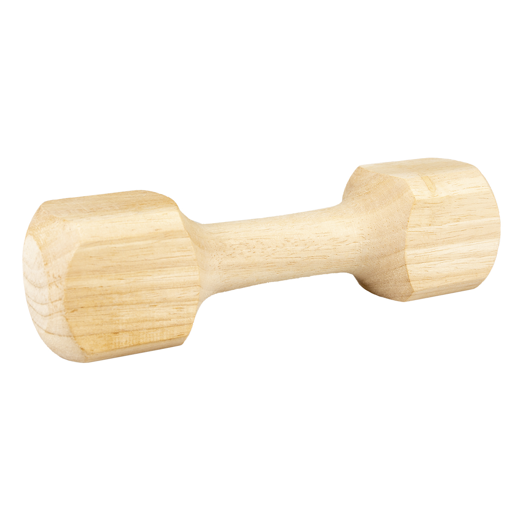 DuvoPlus Play Time Apporteerblok Hout extra large 29.5x7.5x7.5 cm 725 g Bruin