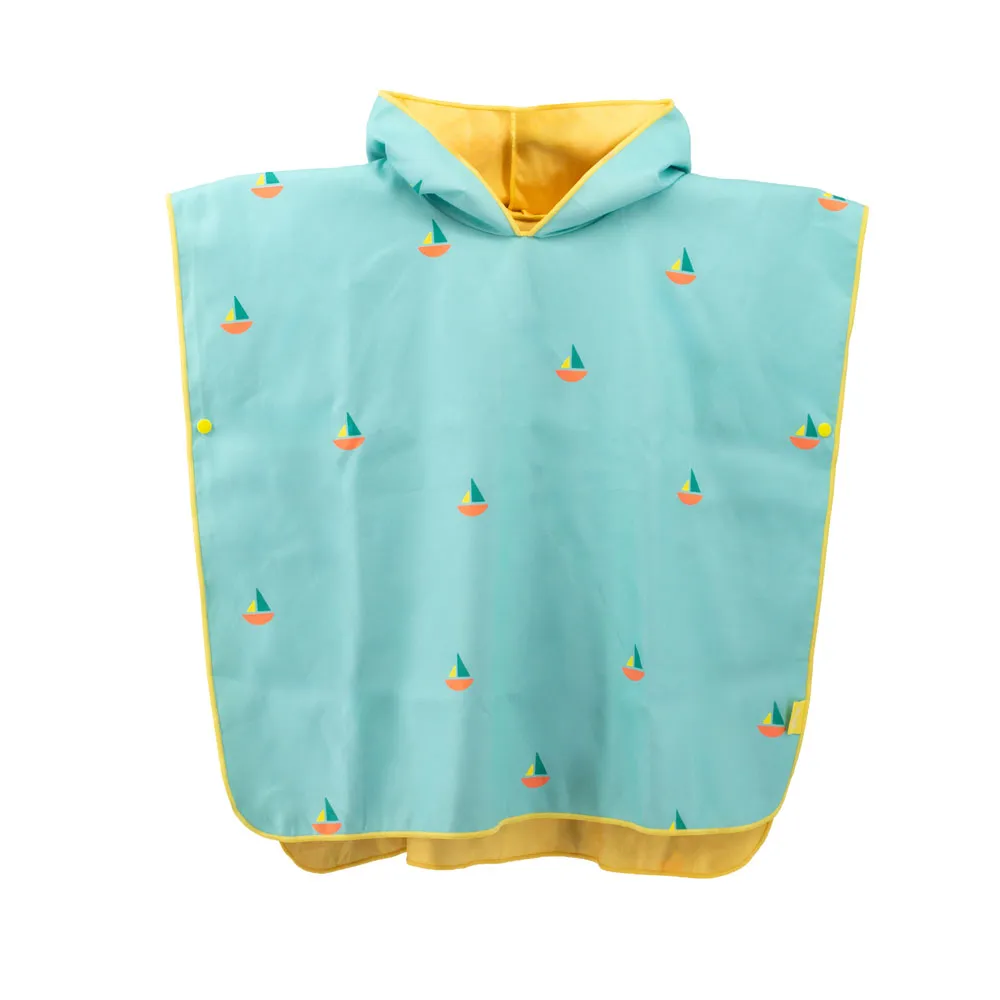 Quut Poncho Banana Blue Boats 60x60 cm
