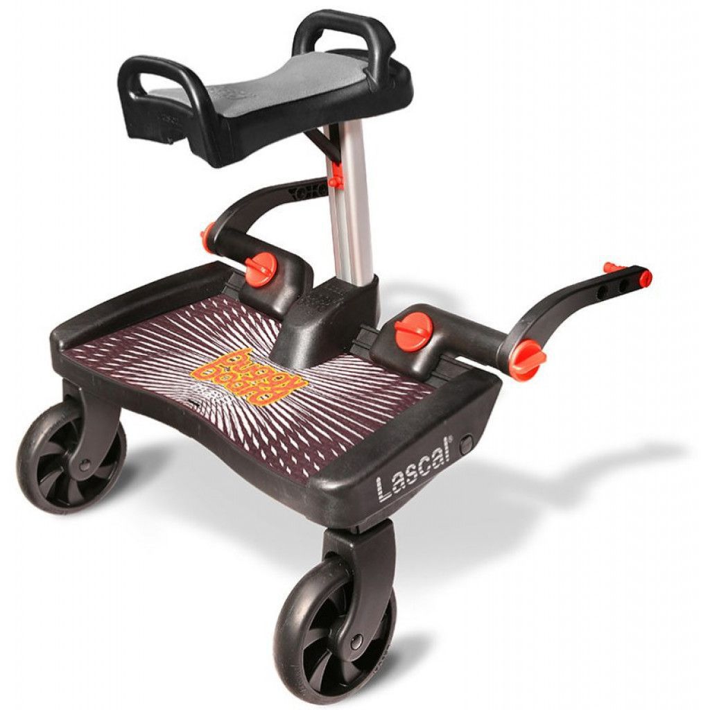 Lascal Meerijplankje met Zadel Grijs Buggy Board Maxi+
