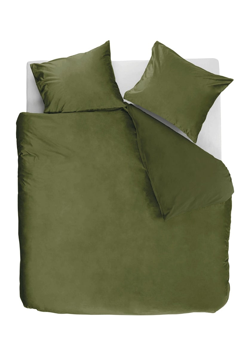 Ambiante Dekbedovertrek Velvety 240x220 cm Katoen Groen