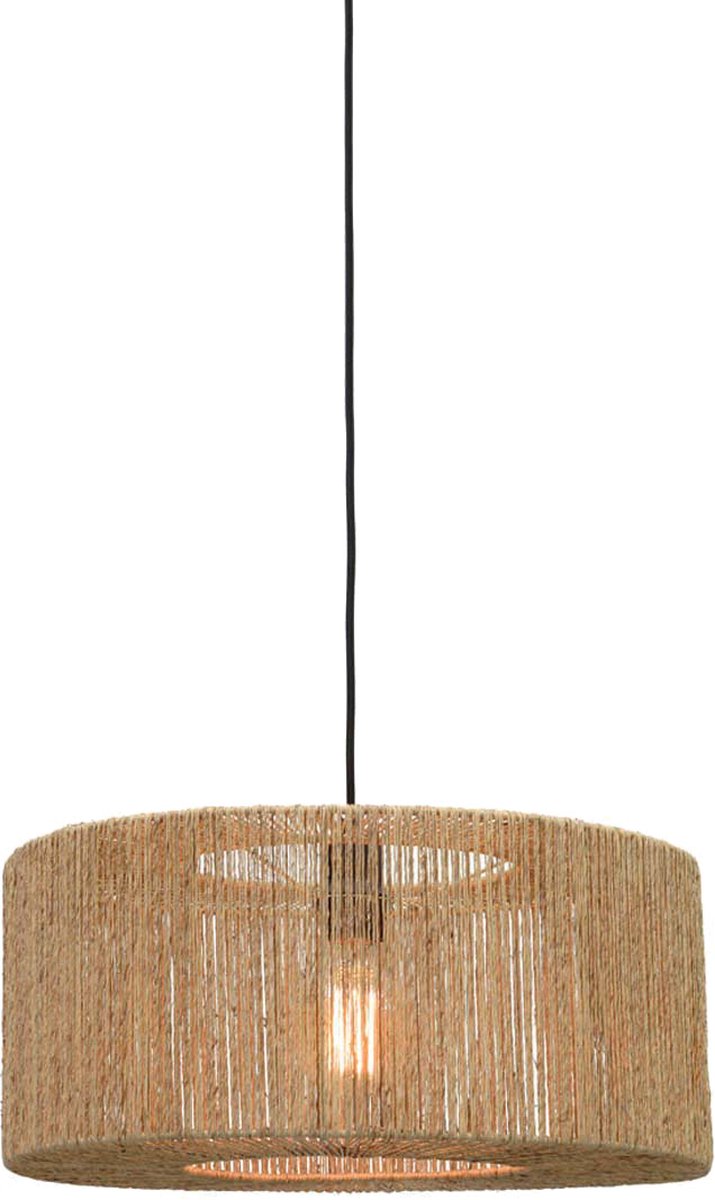 Good & Mojo Iguazu Hanglamp Jute small Rond/Recht 50x22 cm Naturel