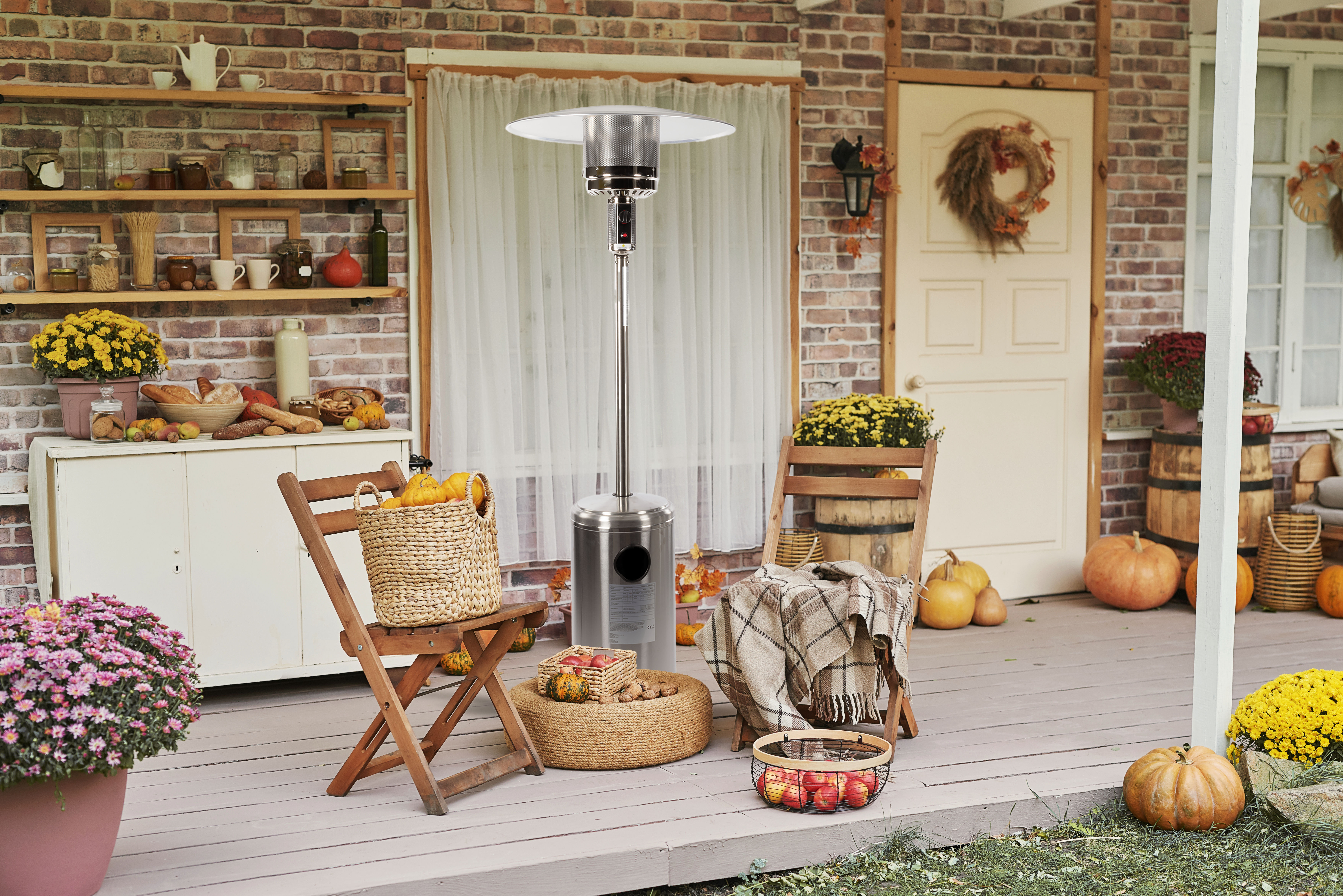 Terrasverwarmer Inox op Gas Patio Heater
