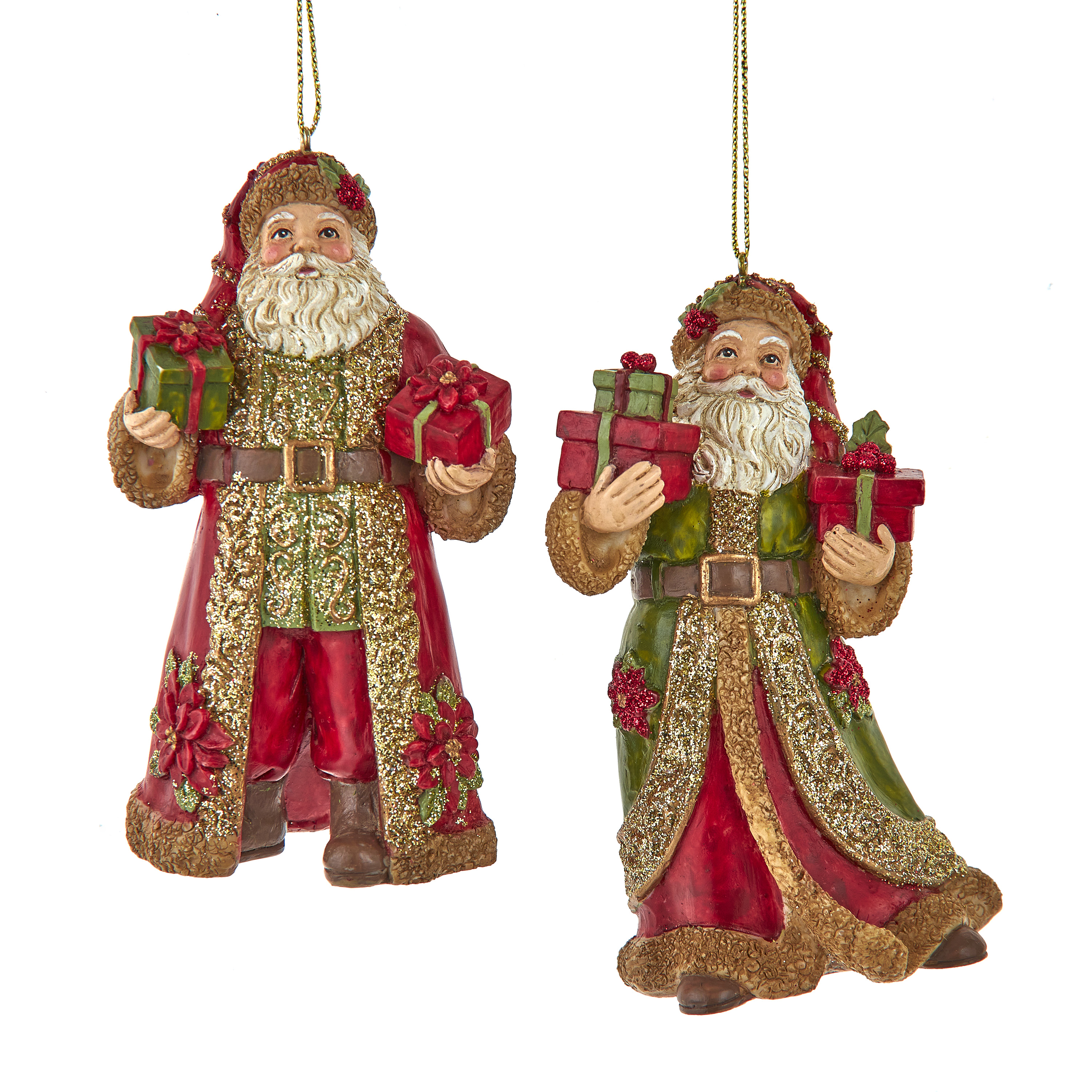 Boomhanger Kerstman met Geschenken- assorti - prijs per stuk