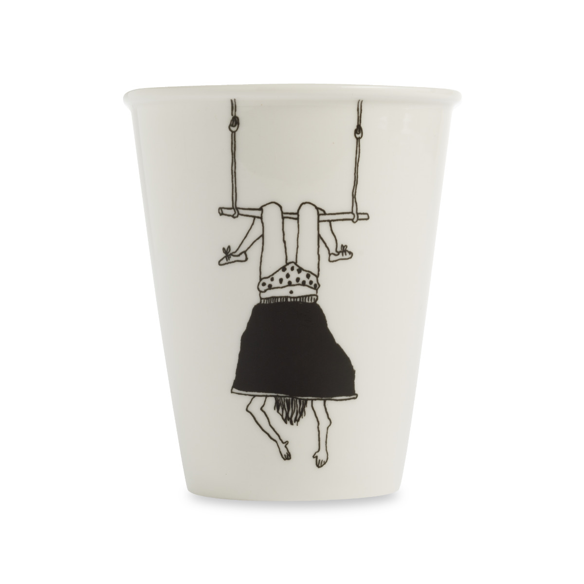 Helen B Beker Trapeze Girl 220ml - Porselein - 8x9.5 cm