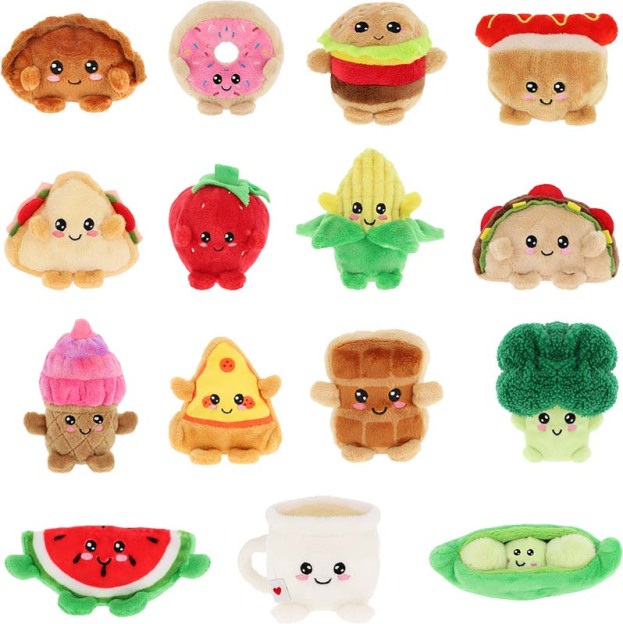Food Bobbals 12 cm, pluche knuffel