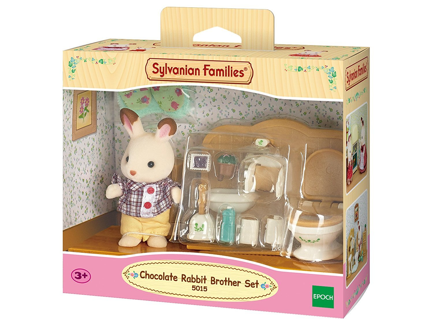 Sylvanian Families 5015 Broer Chocoladekonijn met Badkamer