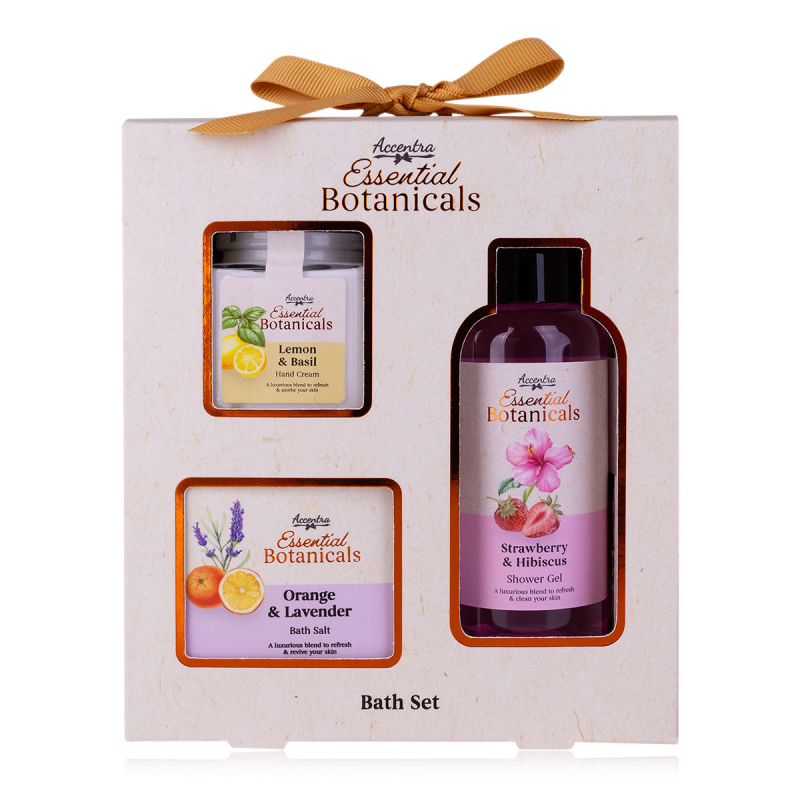 Badset Essential Botanicals 3-delig - Douchegel/Handcreme & Badzout