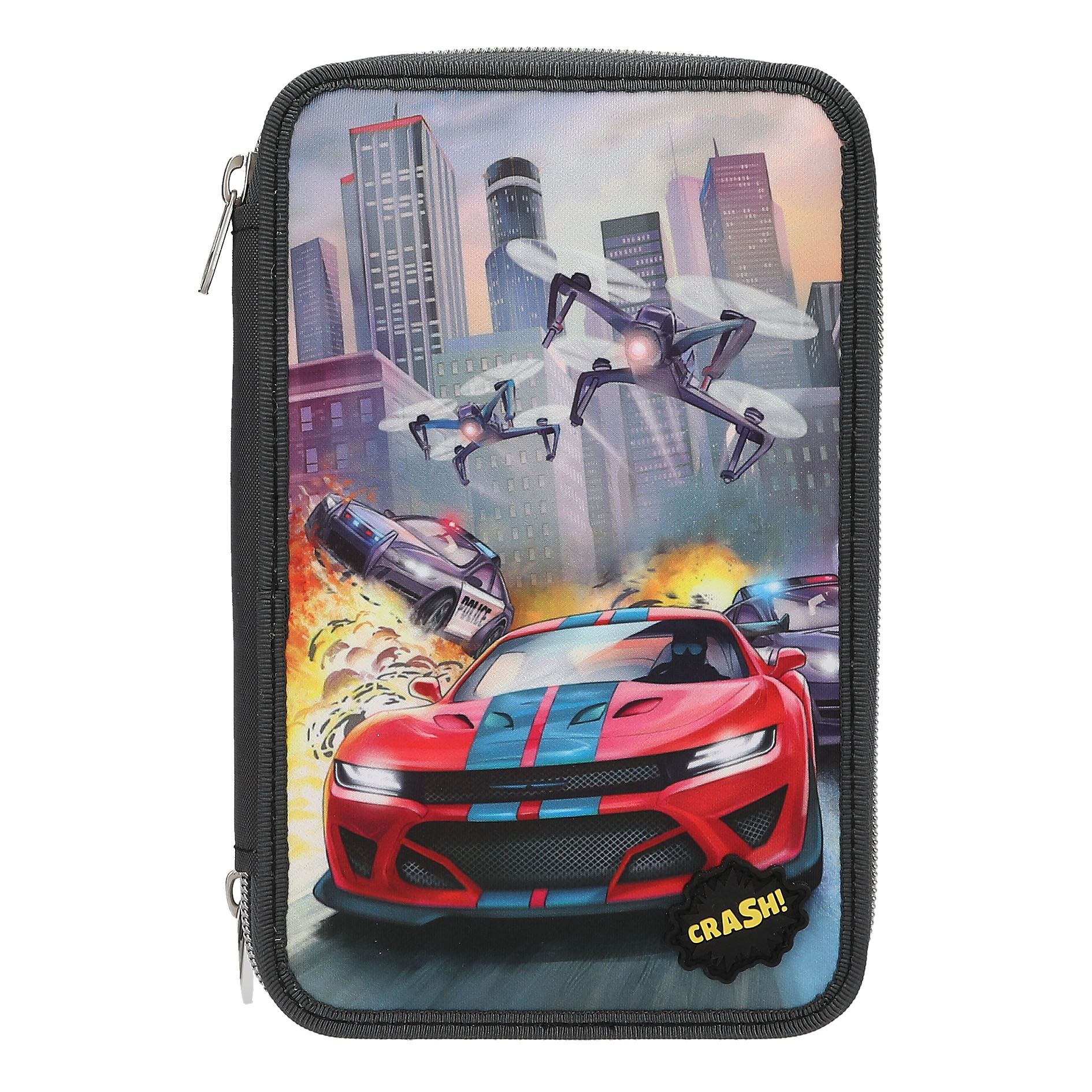 Action World 3-Vaks Gevulde Etui 7.5x13x20 cm