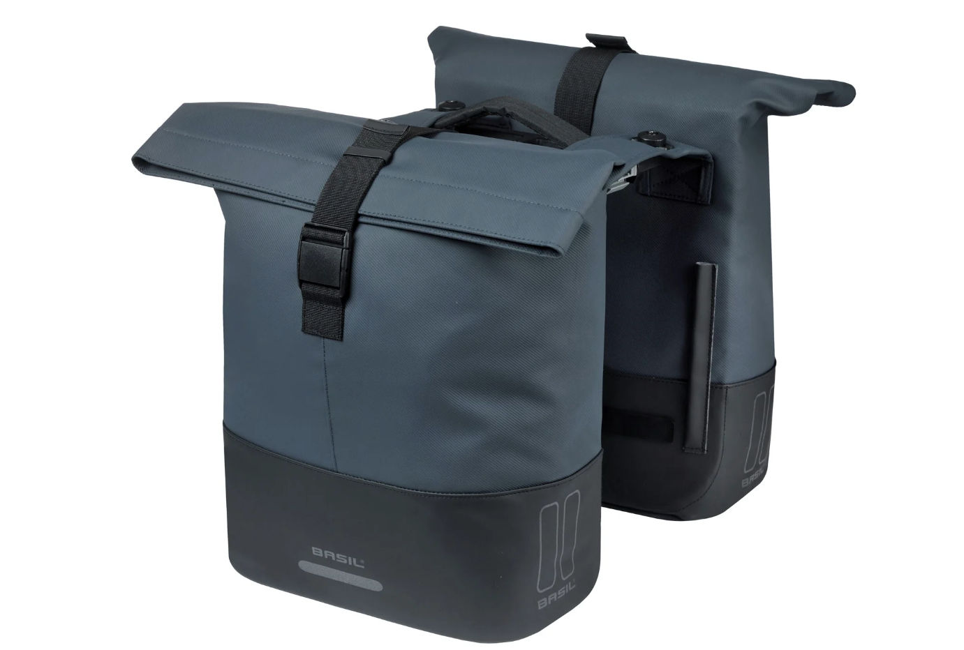 Basil Cove Dubbele Fietstas 28-32l Marineblauw-Zwart