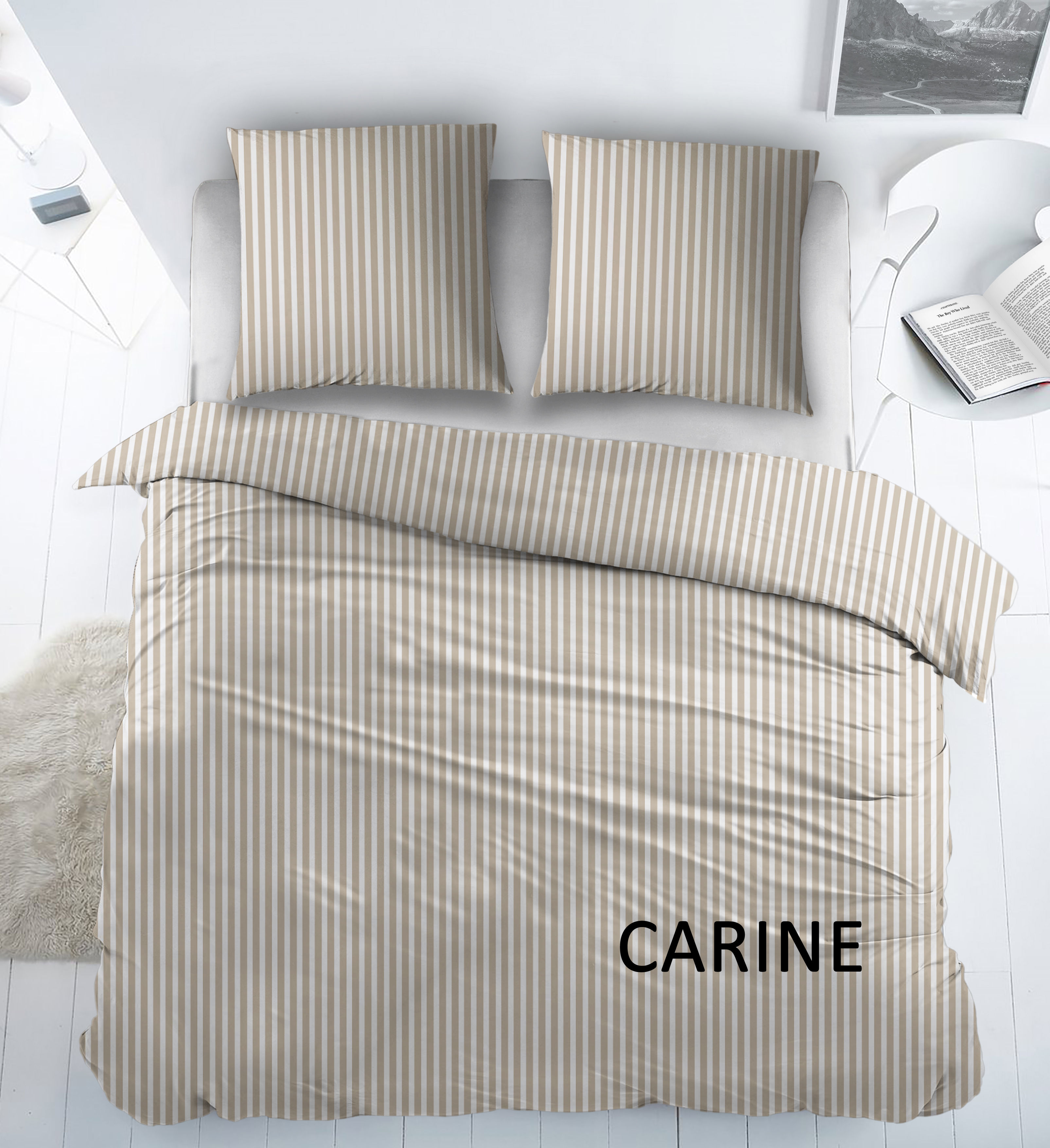 Cottons Dekbedovertrekset Carine 240x220 cm Katoen Beige