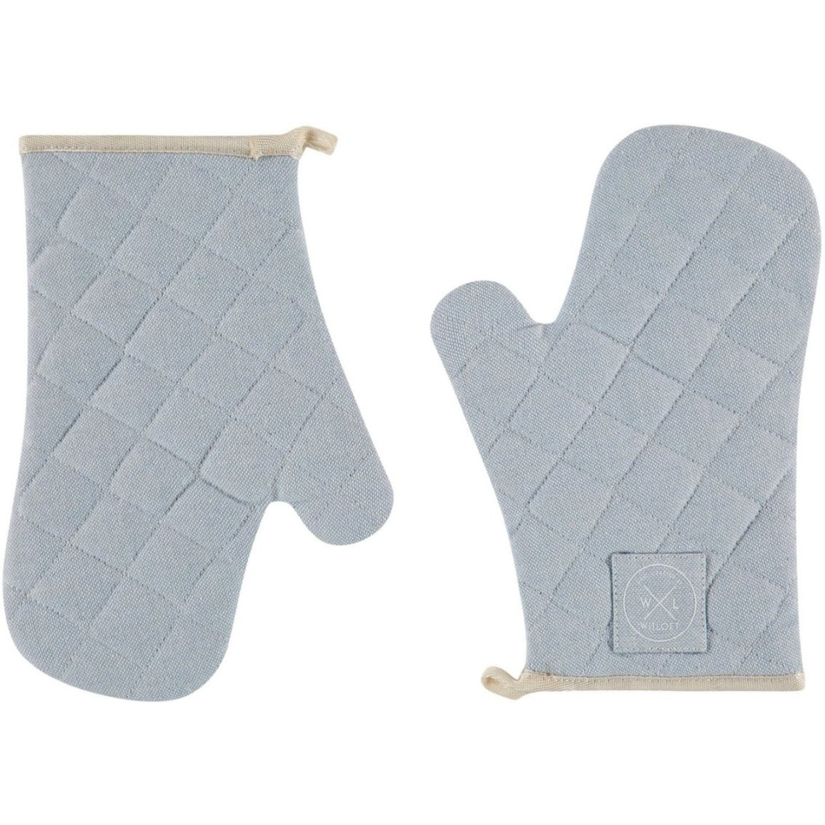 Witloft Ovenwanten Sky Blue Set 2 stuks Recycled Katoen