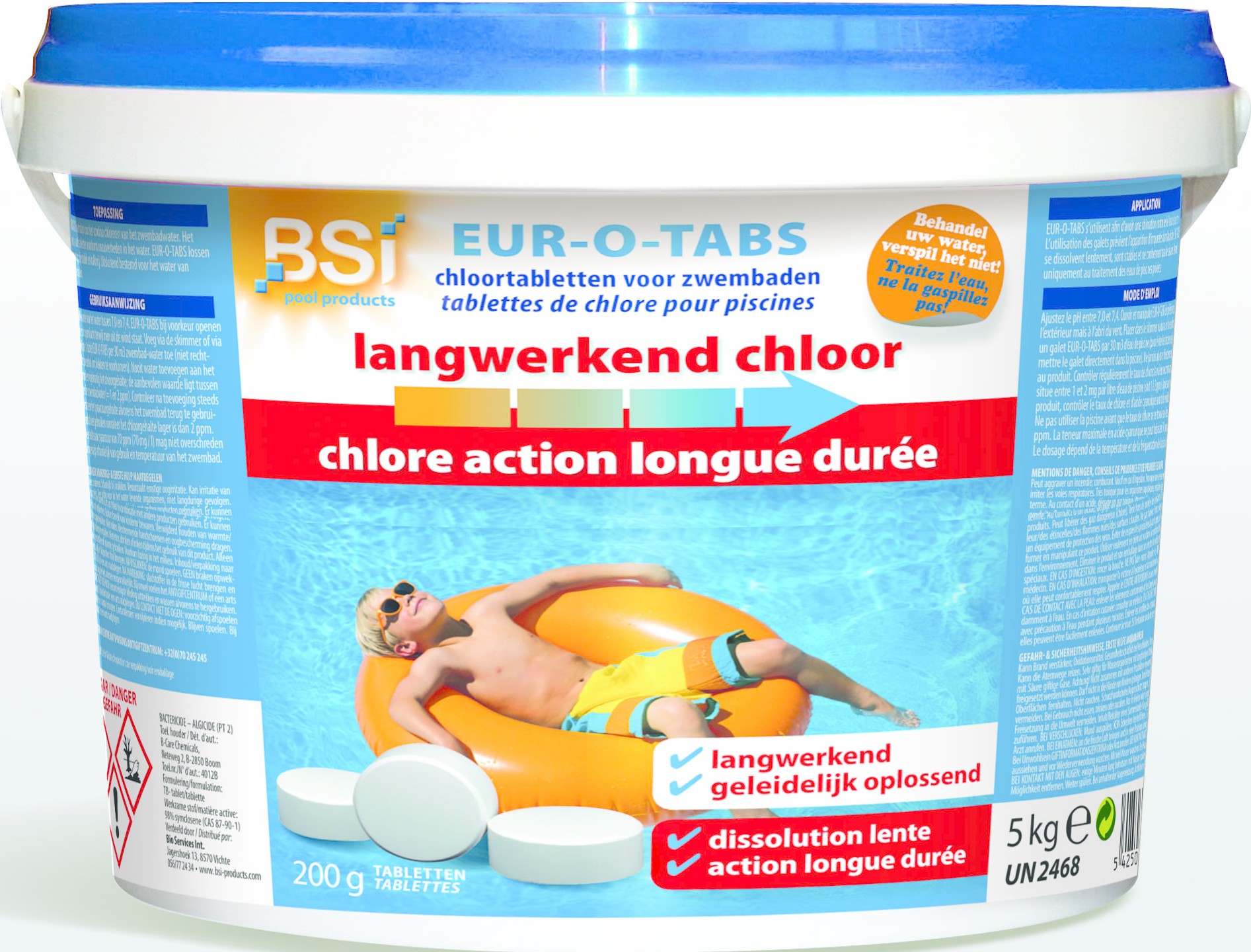 BSI Langwerkend Chloor Tabletten 5 kg